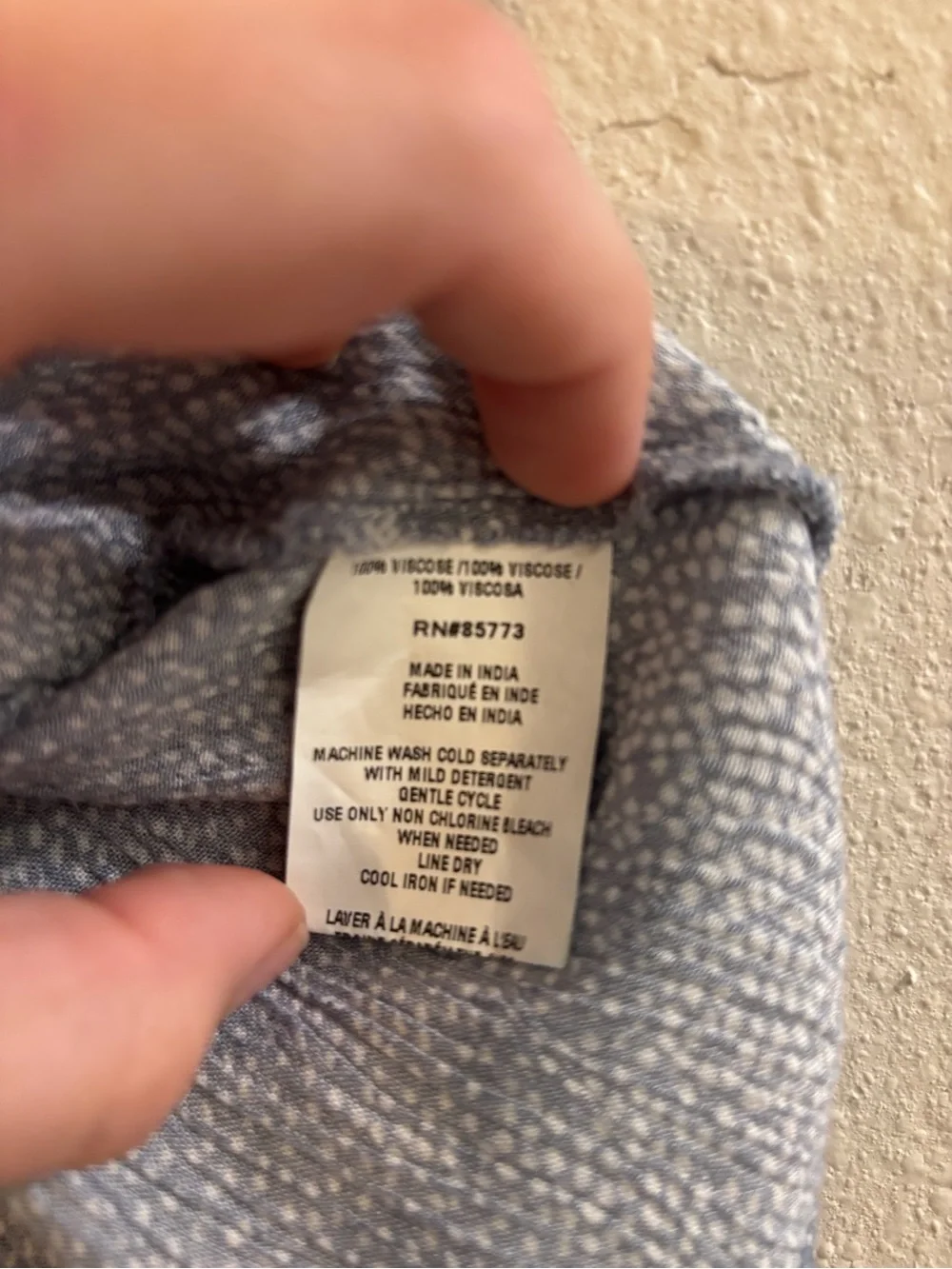O'Neill Light Blue Puff Sleeve Peasant Blouse - Picture 5 of 6